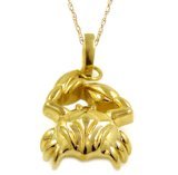 Cancer gold Pendant
