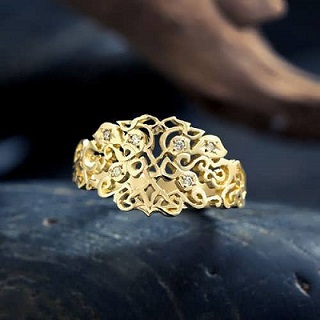 Earth Element Ring in gold or silver