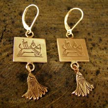 Sagittarius Earrings in Gold