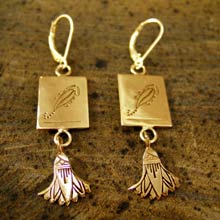 Scorpio Earrings in Gold